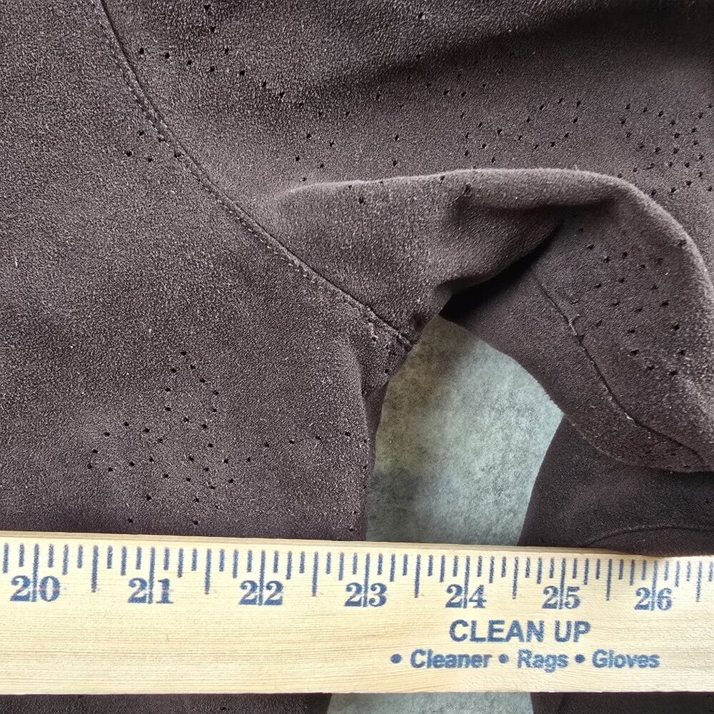 Croft & Barrow Womans Button-Up Brown Long-Sleeve Shirt 1X Polyester Relaxed Fit - Picture 8 of 8